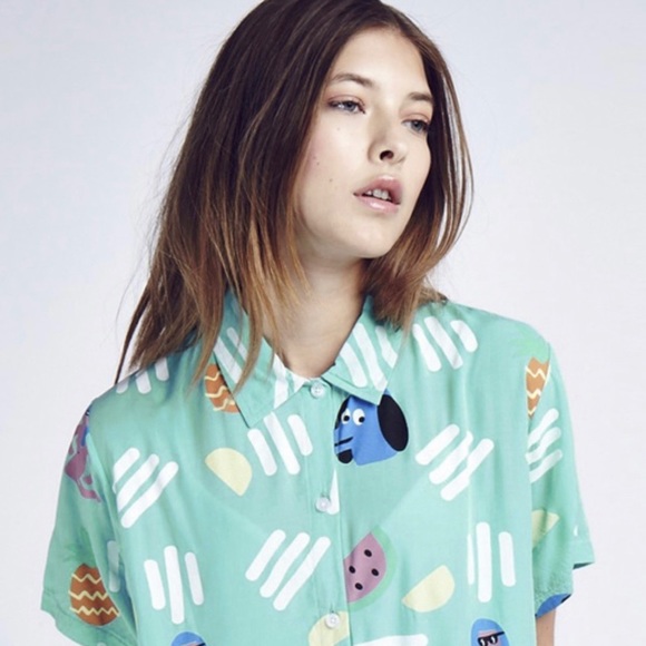 Lazy Oaf Tropical Flavour (Rare!) Shirtdress - Picture 4 of 13